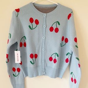 Woo To See You Cherry Cardigan